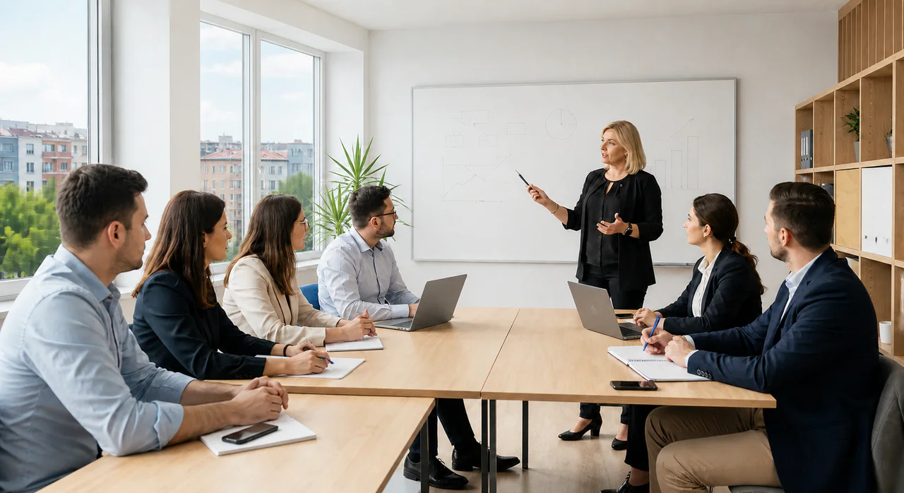 Oxford Business Academy edukacija u svijetloj savremenoj učionici