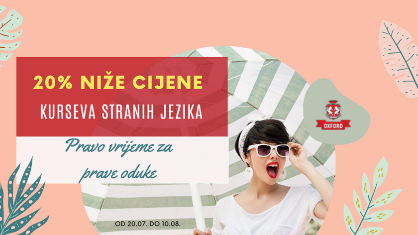 Kursevi engleskog i njemačkog jezika po čak 20% nižoj cijeni